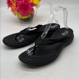 CROCS Women's Black Sandals Size 10 FFT8562F